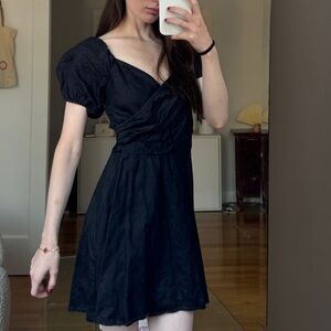 Reformation off the shoulder Black Dress